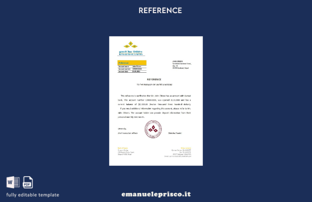 modello di riferimento bancario Nepal Kumari in stile verificato